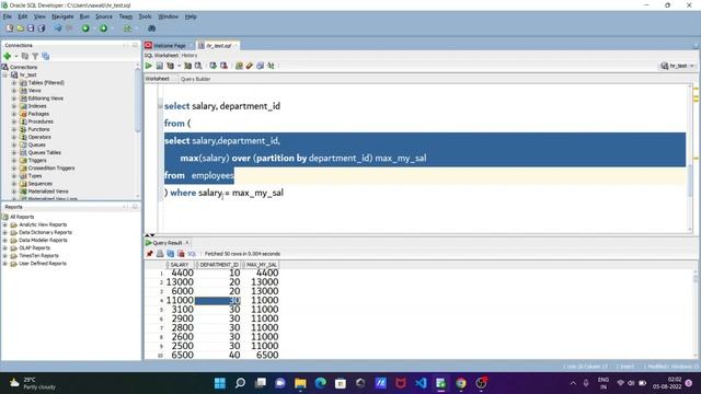 How to Fetch Rows has Max Value in Oracle смотреть онлайн