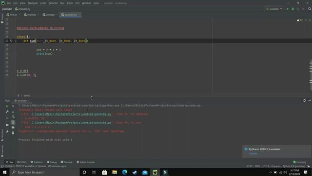 Python 3.9 Tutorials: Method Overloading In Python | Types Of Polymorphism | Polymorphism | смотреть онлайн