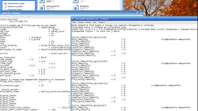 Как сделать бессмертие в сталкер(любой мод). смотреть онлайн