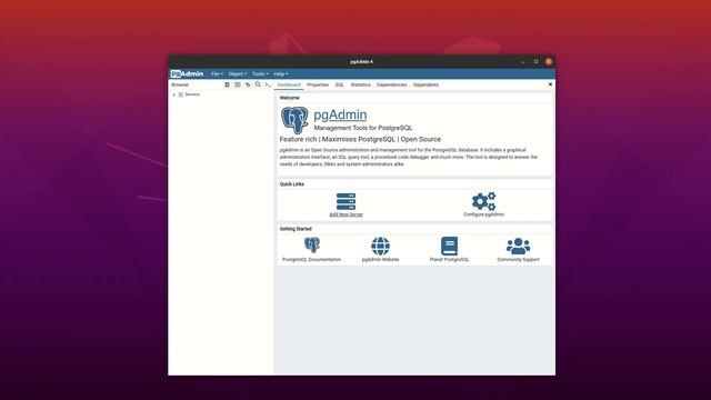 Add a new server using pgadmin4 on Ubuntu 20.04 смотреть онлайн