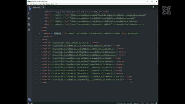 Bootstrap 4 Responsive Datatable Export to PDF, CSV смотреть онлайн