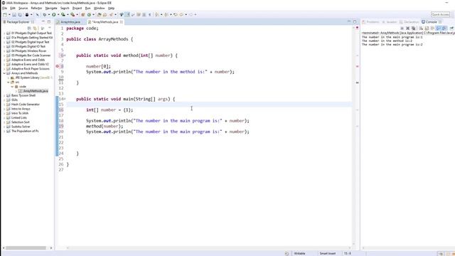 Passing Arrays to Methods смотреть онлайн
