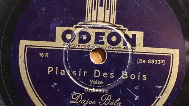Odeon A163407 Dajos Bela Plaisir des bois 1929 смотреть онлайн