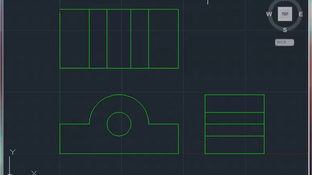 Orthographic Project in AutoCAD - 3D viewing - Part 2 смотреть онлайн