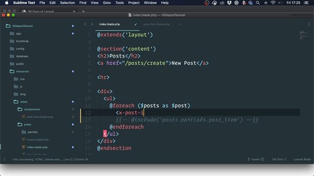 Using Blade Components — 30 Days of Laravel: Day 10 смотреть онлайн