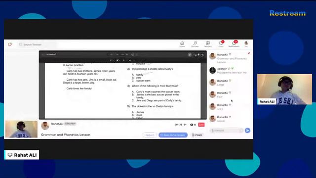 RahatAli's LiveStream from the Hallo app: Grammar and Phonetics Lesson смотреть онлайн