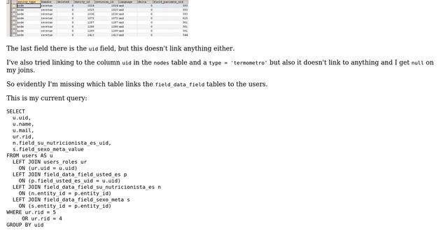 Drupal: Finding data using MySQL queries in the Node tables смотреть онлайн