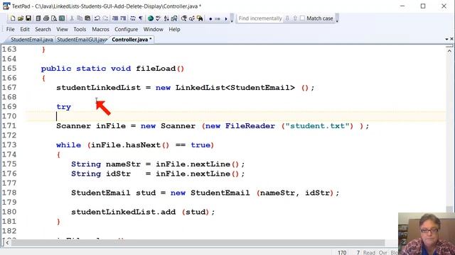 Java - LinkedLists - Students GUI - Add, Delete, Display - Part 06 - File I/O смотреть онлайн