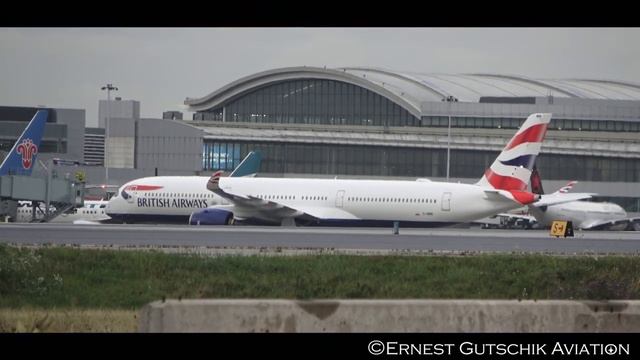 (4K) First Visit! British Airways Airbus A350-1000 Arriving + Departing | Toronto Pearson Int'l