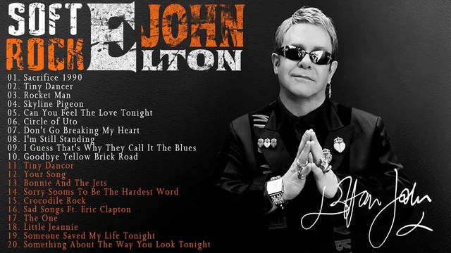Elton John Greatest Hits full album | Elton John NO ADS | Soft Rock Ballads 80's, 90's смотреть онлайн
