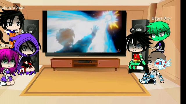Teen titans go react to Future Gohan and Future Gohan X Raven смотреть онлайн