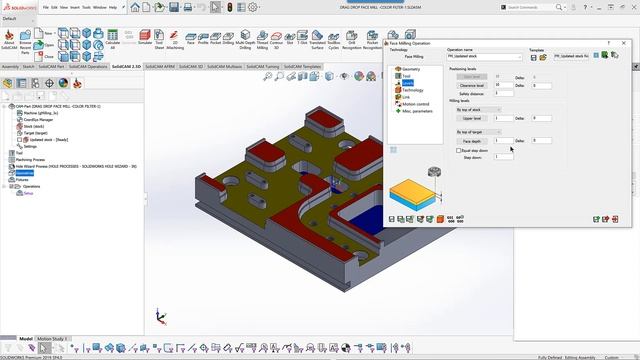What's New SolidCAM 2020: Face Mill - Floor Finish Only смотреть онлайн