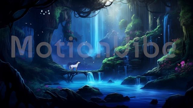 magic forest waterfall animation смотреть онлайн