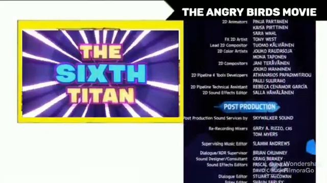 The Angry Birds Movie - Cartoon Network - Credits смотреть онлайн