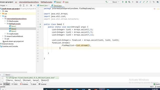 Java 8 Stream API | flatMap() method | PART-5 | Java 8 flatMap example | map() vs flatMap() смотреть онлайн