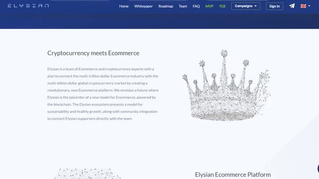 ICO Elysian - создание сайтов электронной коммерции на блокчейн смотреть онлайн