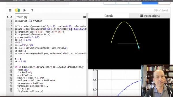Python Physics Lesson 5: Projectile Motion with Air Resistance
