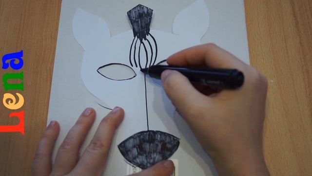 Zebra Maske basteln - how to make Zebra Mask DIY - как сделать маску зебры смотреть онлайн