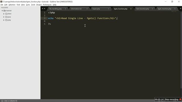 File Handling in PHP смотреть онлайн