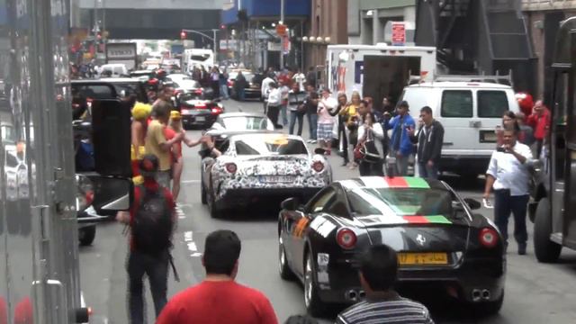 Start : Gumball 3000 2012 NYC - LOUD Revs, Fast Acceleration, Fly By! смотреть онлайн