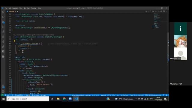 Miniclass Mobile - # 1 Sharing Flutter dan Layouting (Handling User Interaction) смотреть онлайн