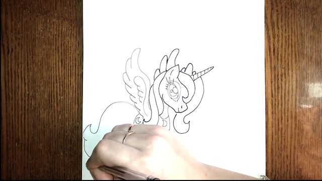 как нарисовать принцессу луна май литл пони how to draw Princess Luna смотреть онлайн
