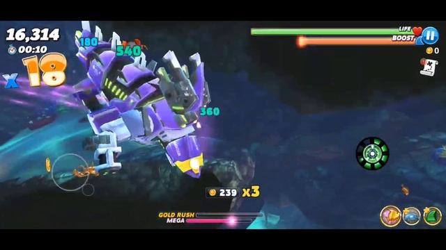 SHIN SHARKJIRA vs MECHA SHARKJIRA | Hungry Shark World ? смотреть онлайн