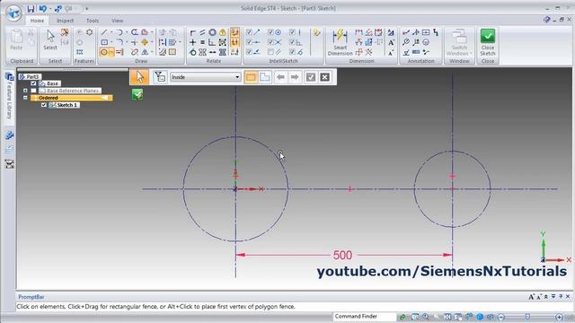 Solid Edge Tutorials for Beginners - 1 | Solid Edge Sketch Tutorial | Solid Edge Getting Started смотреть онлайн