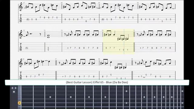( Best Guitar Lesson ) Eiffel 65 - Blue ( Da Ba Dee ) смотреть онлайн