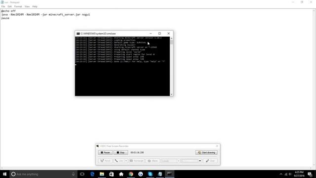 How fix "Unable To Open minecraft_server.jar" When adding more ram to your server(1.10) WINDOWS 10 смотреть онлайн