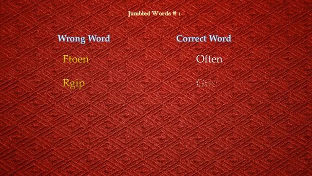 Word Scramble - Learn Scramble words - Jumbled words смотреть онлайн