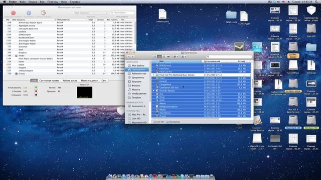 GTX 570 Hackintosh + 100 apps on 110Mb/s HDD with i7-950 смотреть онлайн
