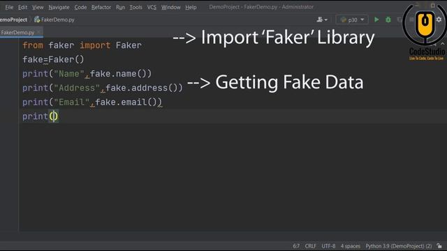 Generating Fake Data In Python - Faker Library смотреть онлайн
