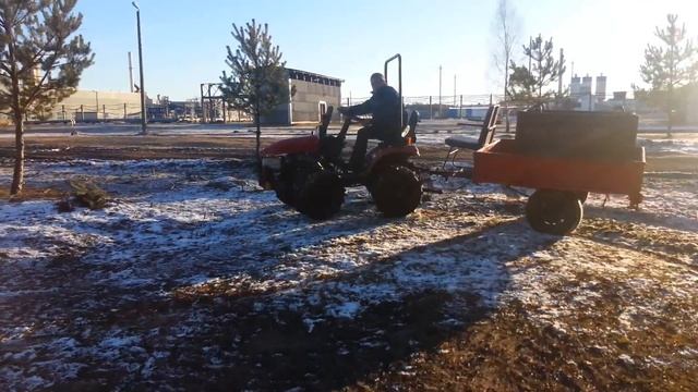 МТЗ 152 с груженным прицепом смотреть онлайн