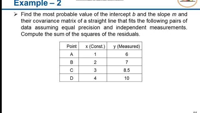 lecture 8 Least squares Adjustment смотреть онлайн