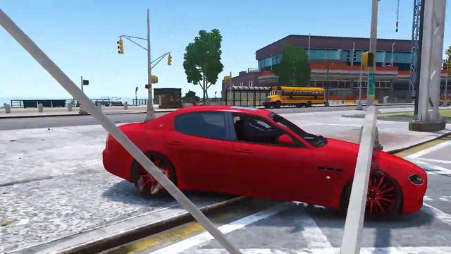 Real Cars Crashing on the Road - GTA 4 Mods #12 смотреть онлайн