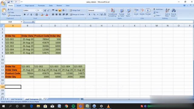 Excel - Transpose and Flip data table. how to change data coloumn to row and row to column and fli смотреть онлайн