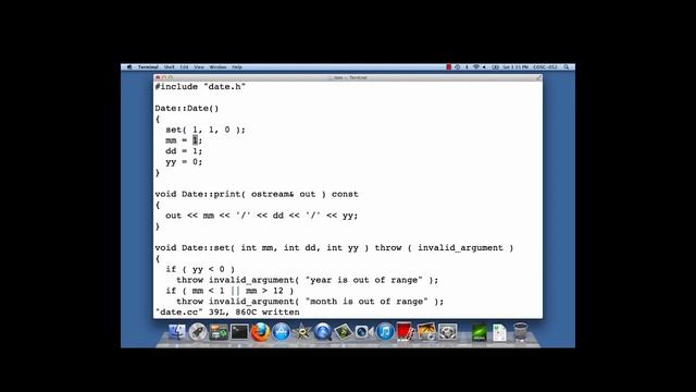 Date Class Design and Implementation смотреть онлайн