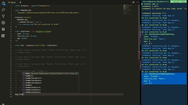 Bits of Good Bootcamp: Mongoose Updates and Deletes смотреть онлайн