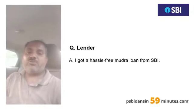 Mudra Loan - State Bank of India - PSB Loans in 59 Minutes - Customer Testimonials #234 смотреть онлайн