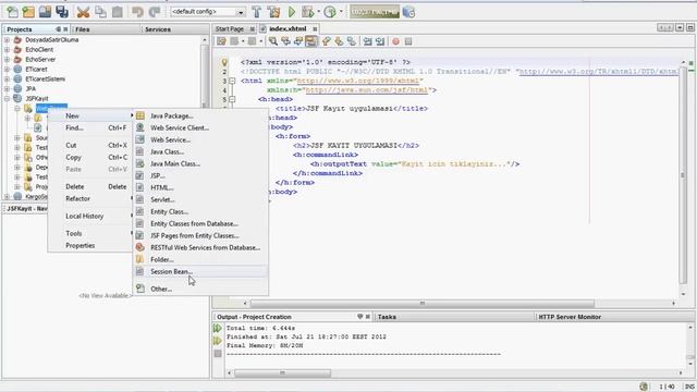 JSF Kayıt Formu 1 (JavaServer Faces Tutorial 2) смотреть онлайн
