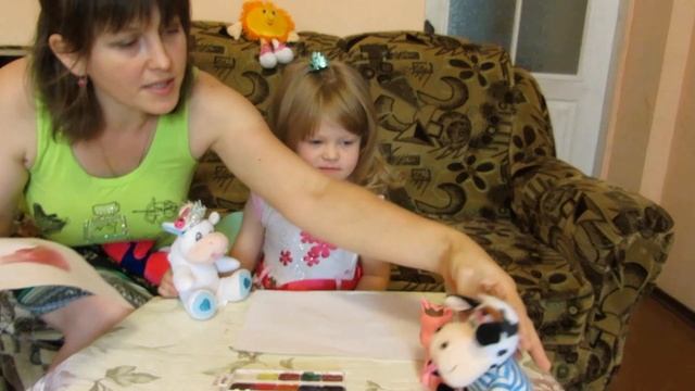 Рисуем корону красками вместе с детками.Учимся рисовать смотреть онлайн