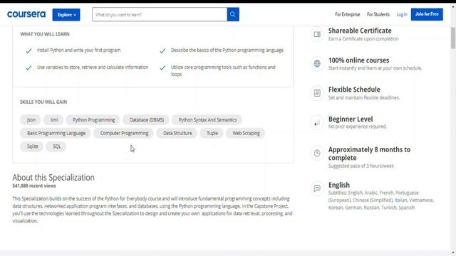 Best Python Courses For All levels In India | Coursera Python Free Courses 2021| Python Programmin смотреть онлайн