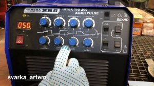Aurora PRO lnter tig 200 ac/dc Pulse Сварка алюминия