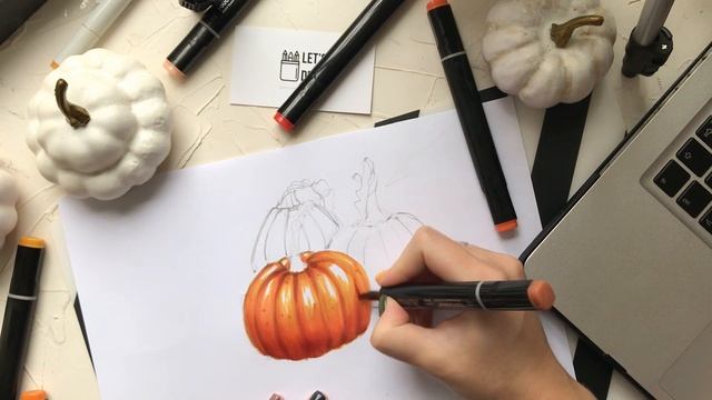 ТЫКВЫ МАРКЕРАМИ смотреть онлайн