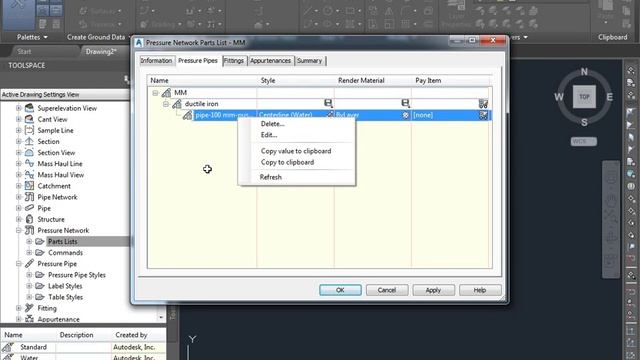 IN CIVIL 3D YOU CAN CREATE PART LIST FOR NETWORK смотреть онлайн