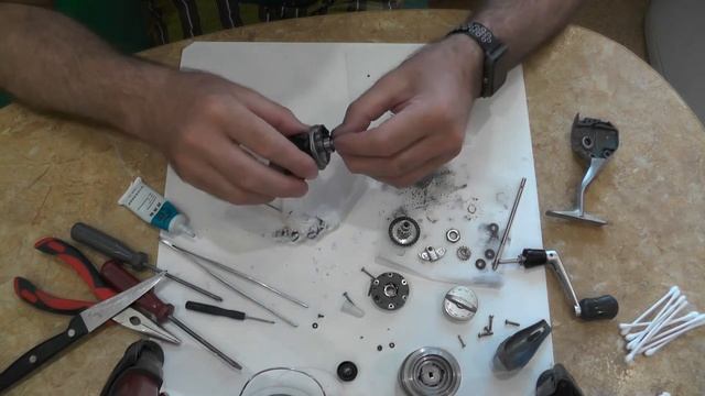 Катушка Shimano Alivio 3000 SFD разборка и сборка.