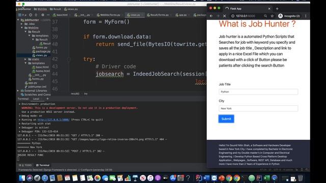 Job Hunter a open Source Job hunting Website made in Python Flask смотреть онлайн