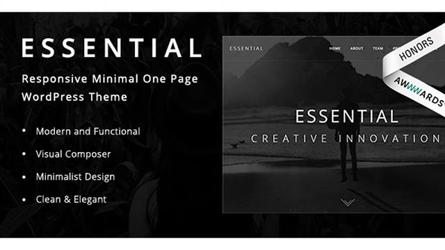Essential - Responsive Minimal One Page WordPress Theme | Themeforest Website Templates and Themes смотреть онлайн