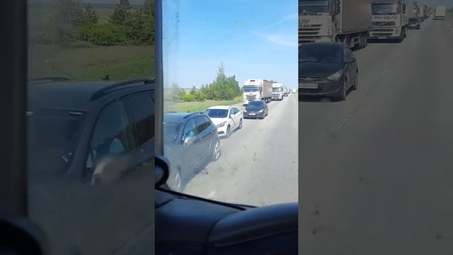 трасса м5. граница пензенской и ульяновской области. водитель сгорел в машине. 16.05.2021г. смотреть онлайн